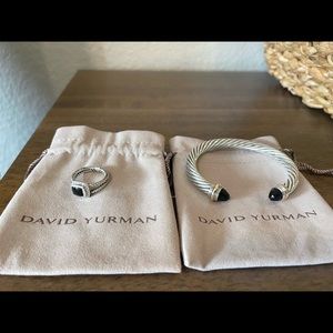 David Yurman bracelet and ring bundle
